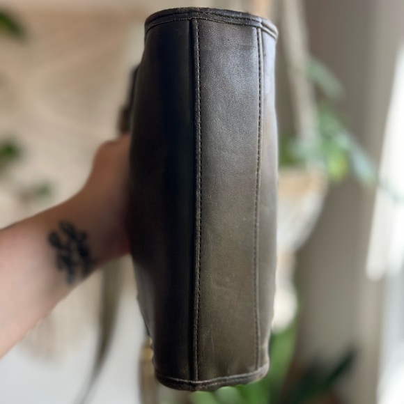 Vintage Coach Legacy Small Zip Crossbody Shoulder Bag 9997 Rare Sage Green Loden - Picture 13 of 15